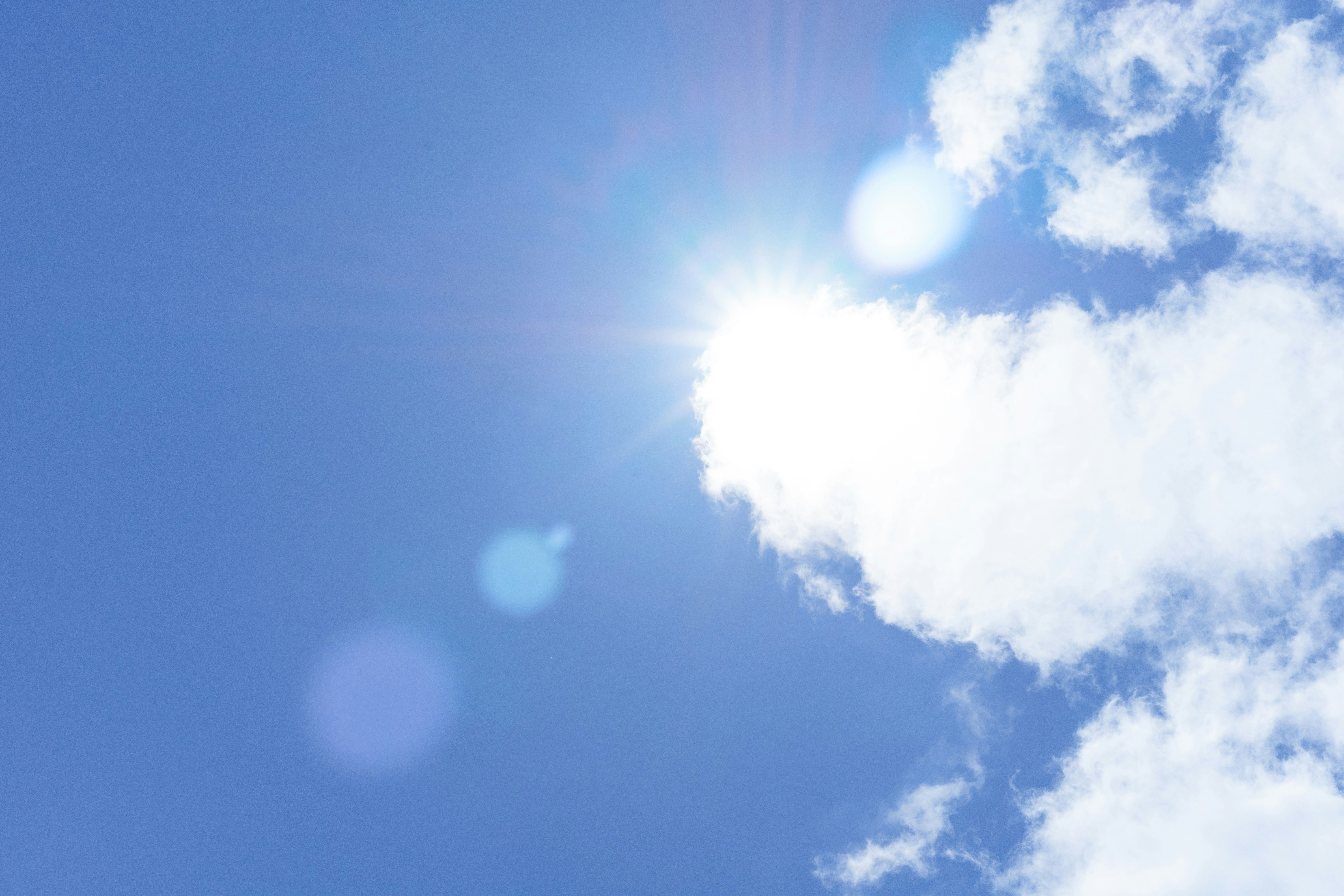 low-angle photography of white clouds